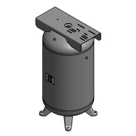 80 Gallon Air Tank with Feet and Top Plate Vertical 200 PSI ASME Coded  | A10046