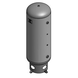 120 Gallon Air Tank Vertical with Skirt ASME 200 PSI | A10049