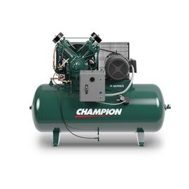 Champion HR10-12, 10 HP Piston Air Compressor, 34.8 CFM @ 175 PSI, 120 Gallon Air Tank, 3-Phase