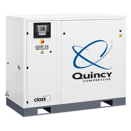 Quincy 15 HP Oilless Scroll Air Compressor 43 CFM, 116 PSI, 230/460 Volt 3 Phase | QOF-15