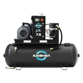 Kaishan 7.5 HP Rotary Screw Air Compressor, 22 CFM, 230/1/60, 80 Gallon Tank, PK T-7.5A3F0S8U