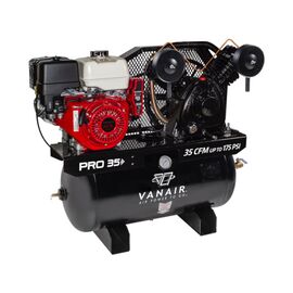 Vanair 051935 , PRO 35, 35 CFM, 11 HP Honda Gas Powered Single Stage Piston Air Compressor