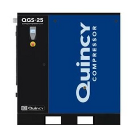Quincy QGS 25 BM-3, 25 HP Rotary Screw Air Compressor, 99.4 CFM, 125 PSI, 208-230/460-Volt, 3-Phase