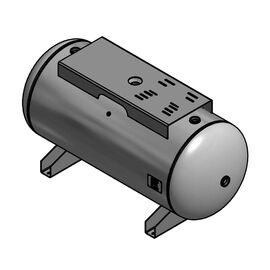 200 Gallon Air Tank Horizontal with Top Plate | A10036