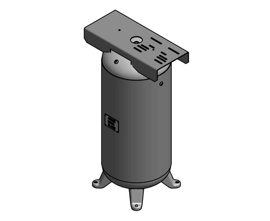 60 Gallon Air Tank with Feet & Top Plate Vertical 200 PSI ASME Coded | A10044