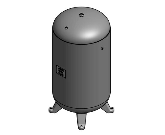 SteelFab 80 Gallon Vertical Air Tank, 24" x 45" with Feet Vertical 200 PSI ASME Coded | A10045