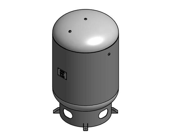 120 Gallon Air Tank with Skirt Vertical 200 PSI ASME Coded | A12276