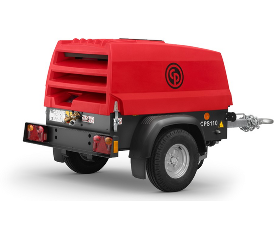 110 CFM Portable Diesel Air Compressor | Chicago Pneumatic 25 HP | CPS 110 KD8 T4F