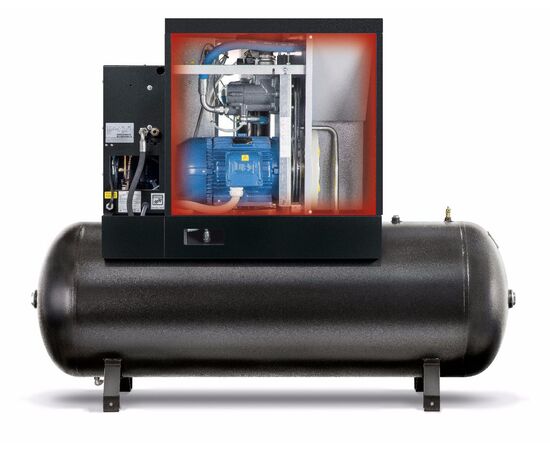 10 HP Rotary Screw Air Compressor 35.2 CFM, 150 PSI, 132 Gallon Tank & Dryer | QRS 10D 150 TM