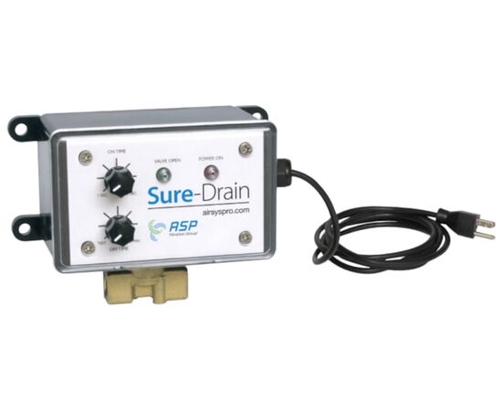 Air System Products SD11, Sure-Drain Series Timer Drain, 1/4" NPT, 115/1/60
