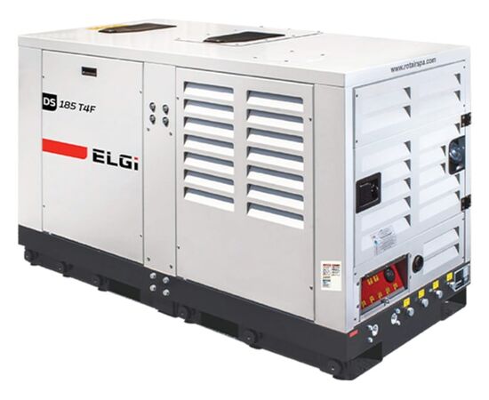 ELGi DS185T4F, 185 CFM Diesel Skid Mounted Rotary Screw Air Compressor