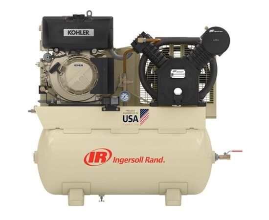 Ingersoll Rand 2475F10DK, 22 CFM Kohler Diesel Air Compressor, 30 Gallon Tank, 175 PSI