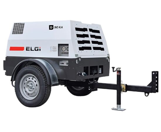 ELGi D90KA, 90 CFM Portable Diesel Driven Rotary Screw Air Compressor