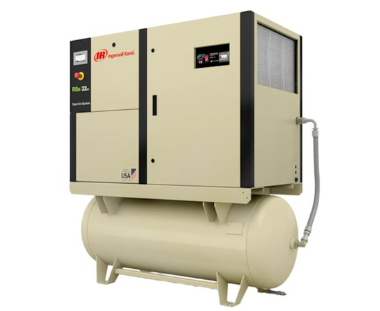 Ingersoll-Rand RSa18i-TAS TM, 25 HP Rotary Screw Air Compressor 103 CFM, Air Dryer and 120 Gallon Air Tank