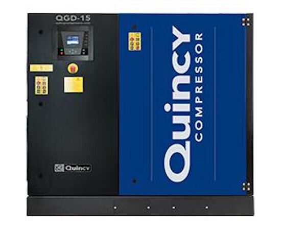 Quincy Compressor QGD-15, 15 HP Rotary Screw Air Compressor, 82.3 CFM