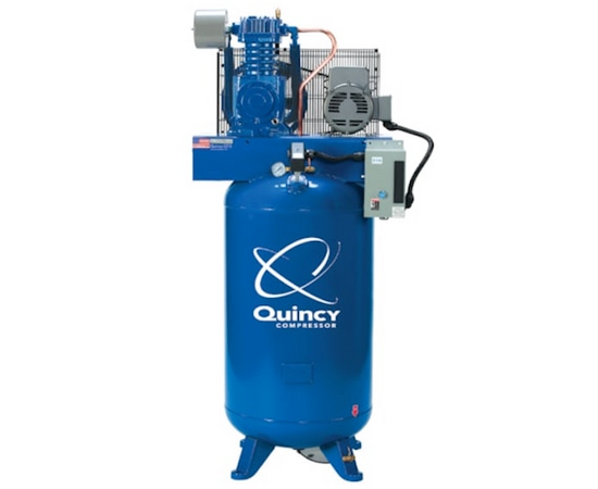Quincy PRO 471CS80VCB, 7.5 HP Piston Air Compressor, 22.4 CFM, 175 PSI, 230/1/60, 80 Gallon Tank