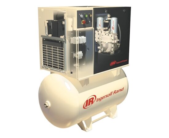 Ingersoll-Rand UP6-5TAS-125 [3-PH], 5 HP Ingersoll-Rand Rotary Screw Air Compressor 15 CFM @ 125 PSI, Air Dryer and 80 Gallon Tank