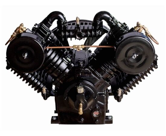 KORE 2105, 10 HP Two Stage Air Compressor Pump 35 CFM 175 PSI with Flywheel