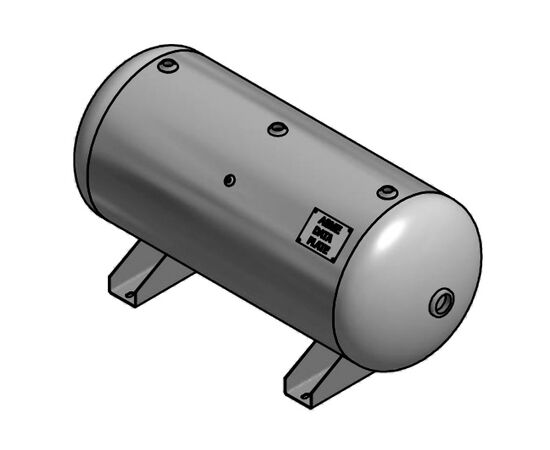 60 Gallon Horizontal Air Tank with Feet Only | Steel Fab | A10029