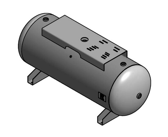 240 Gallon Air Tank Horizontal with Top Plate | A10038